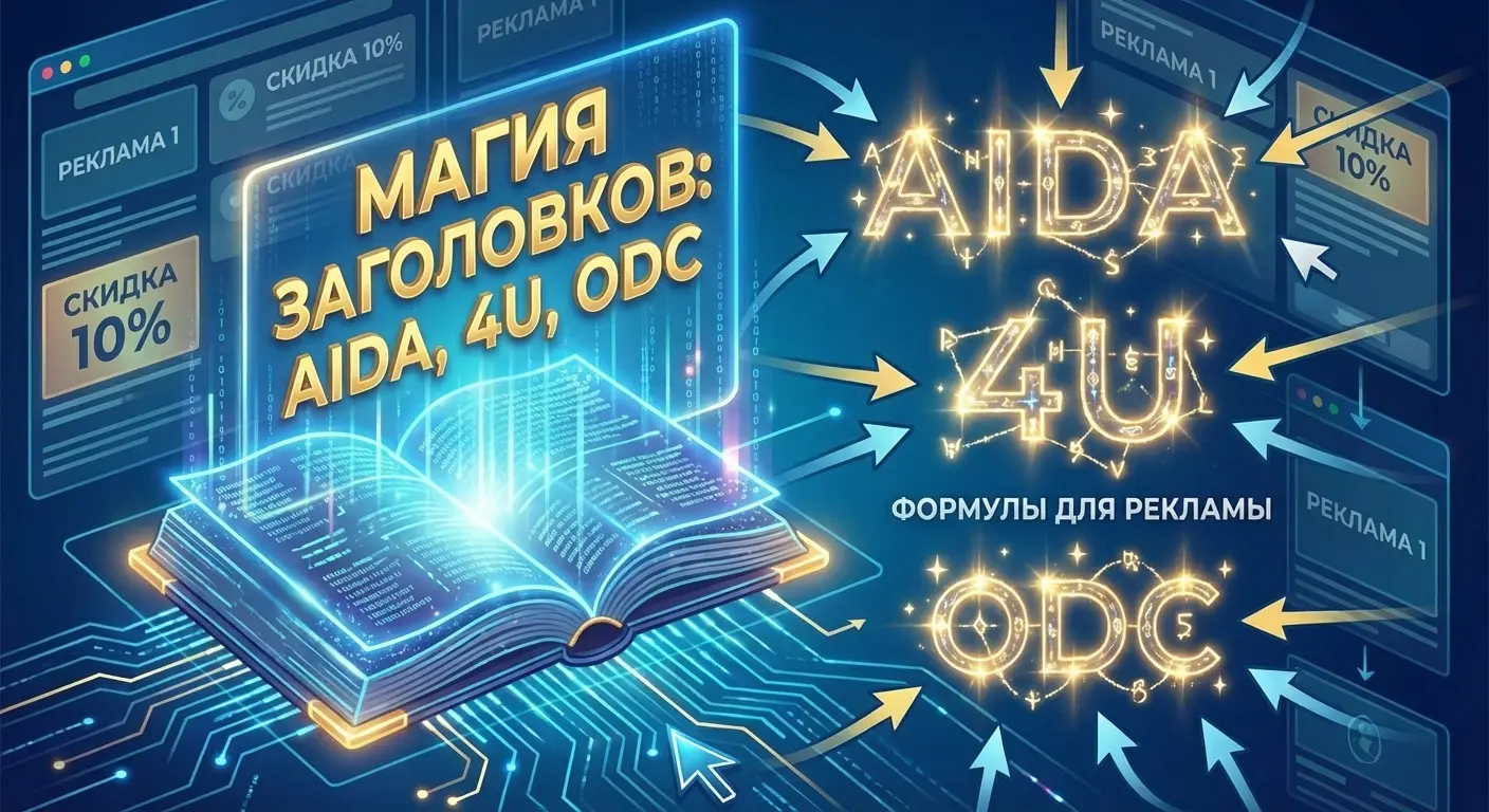 Магия заголовков: формулы AIDA, 4U и ODC в рекламных объявлениях