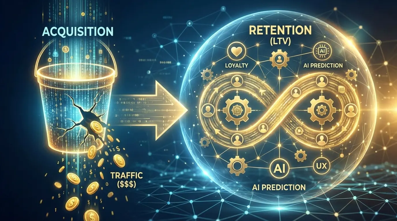 Retention Marketing 2026: Почему новый трафик вас разорит, и как LTV спасает бизнес