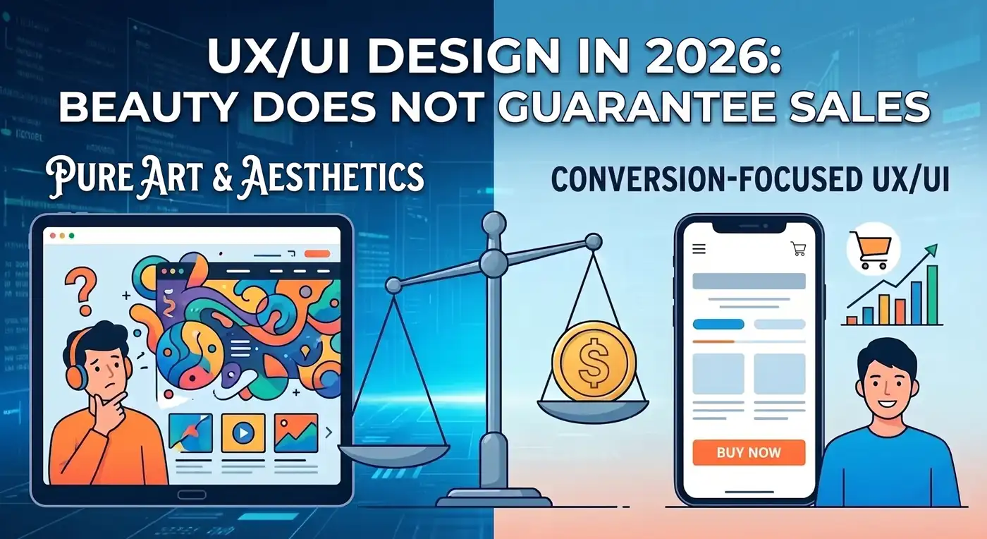 UX/UI Design 2026: Why "Beautiful" Doesn't Equal "Profitable"