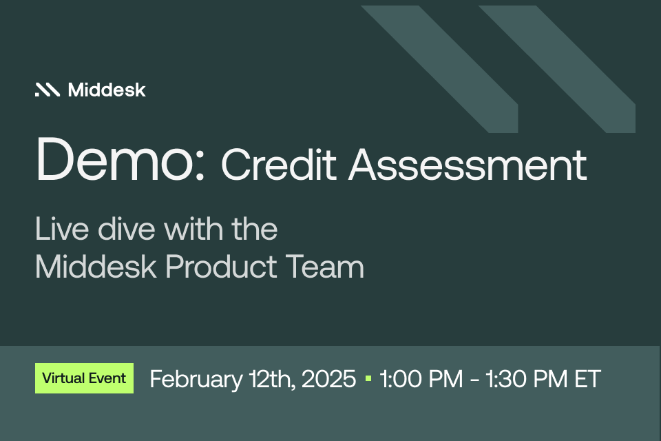 Middesk Product Demo: Credit Assessment