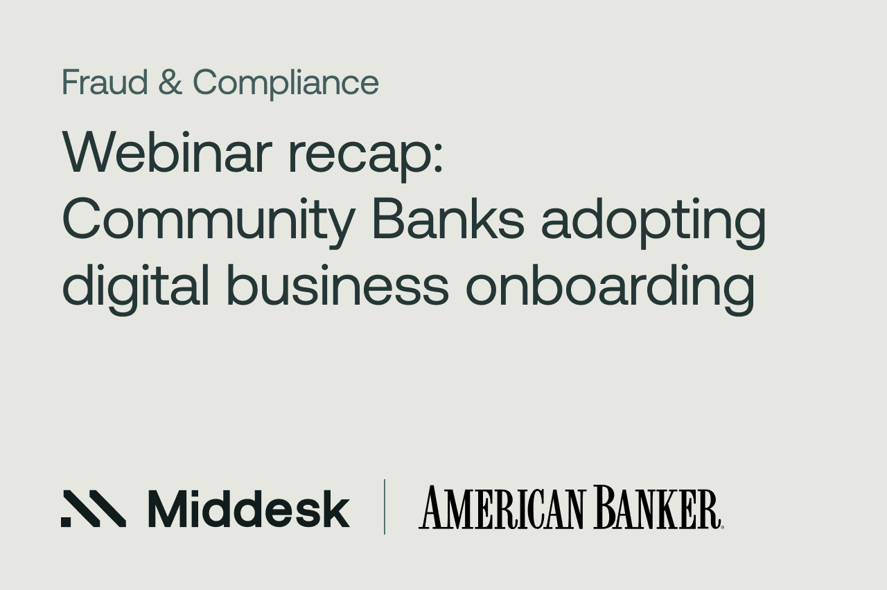 How Community Banks are taking their new business onboarding flow digital