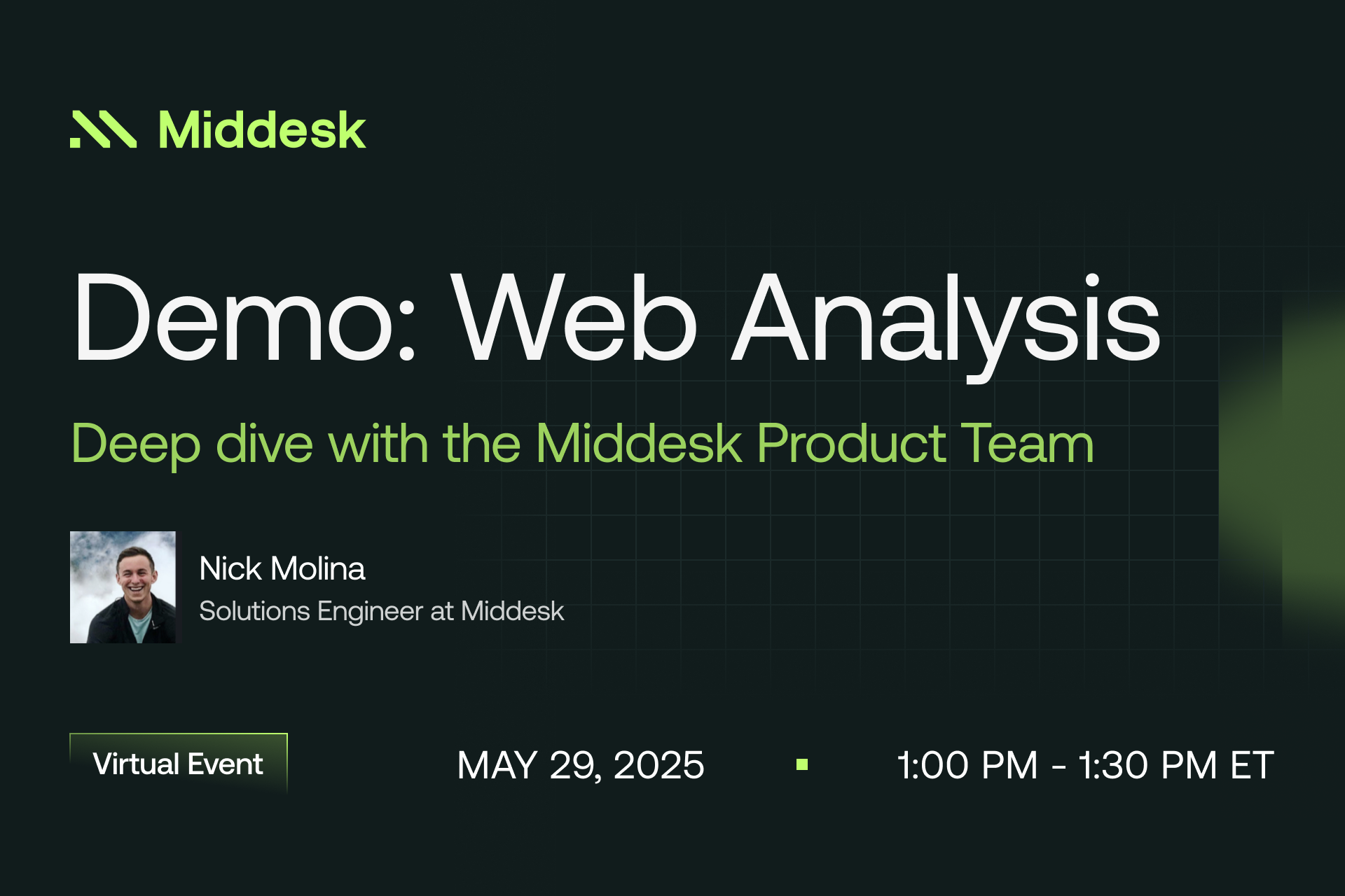 Middesk Product Demo: Web Analysis