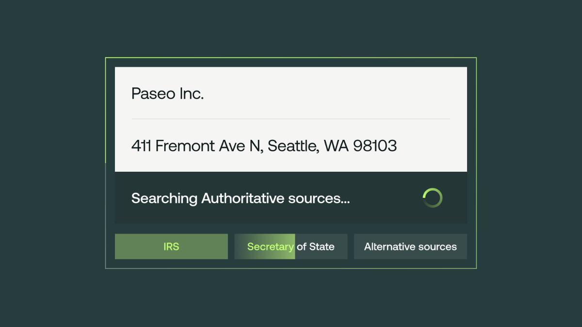 Order a business search in Middesk