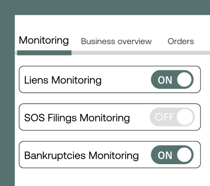 UCC lien monitoring in Middesk
