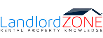 LandlordZONE legacy logo in blue and red.