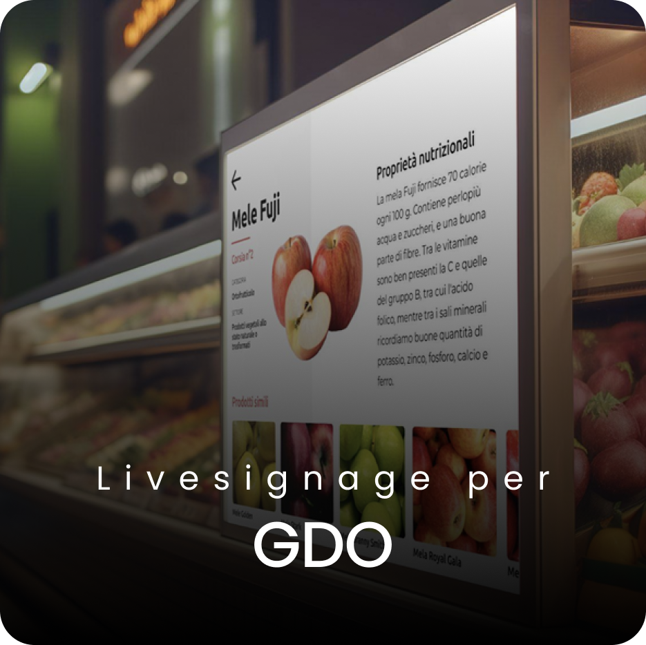 Livesignage per GDO e Supermercati