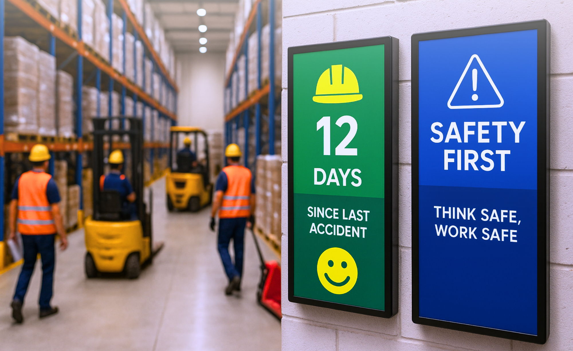 bambina emozionata che tocca lavagna LIM