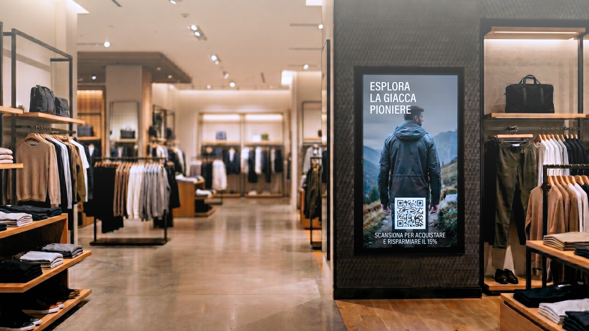 Qr code con smartphone davanti