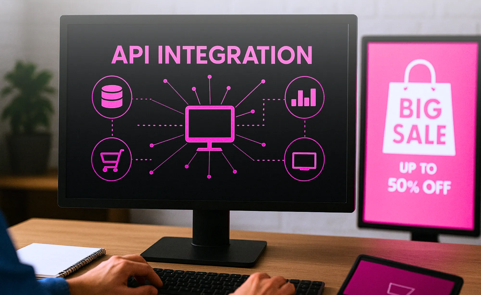 Integrazione API tra database, piattaforme aziendali e display digitali Livesignage