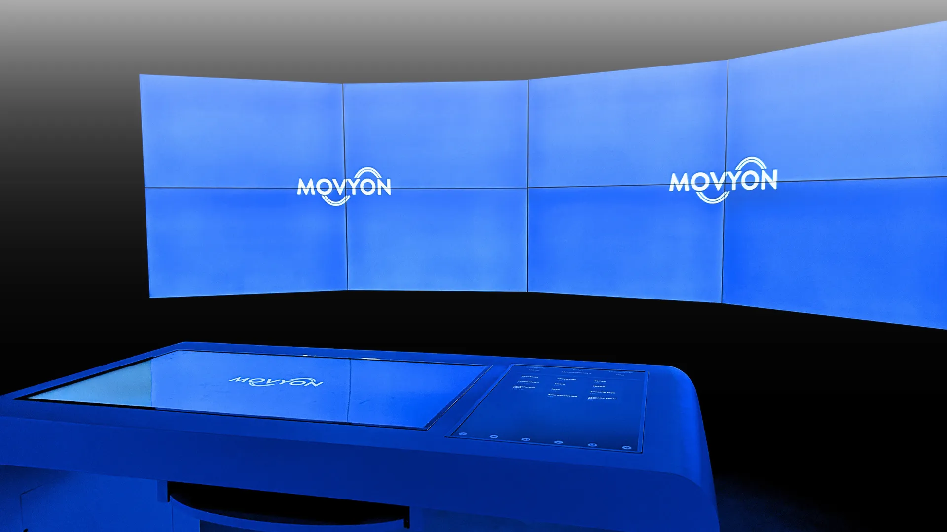 Videowall e tavolo interattivo del progetto Livesignage per Movyon premiato per l’Interactive Design