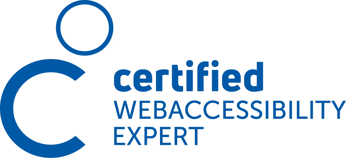 Seal: Certified Web Accessibility Expert Logo