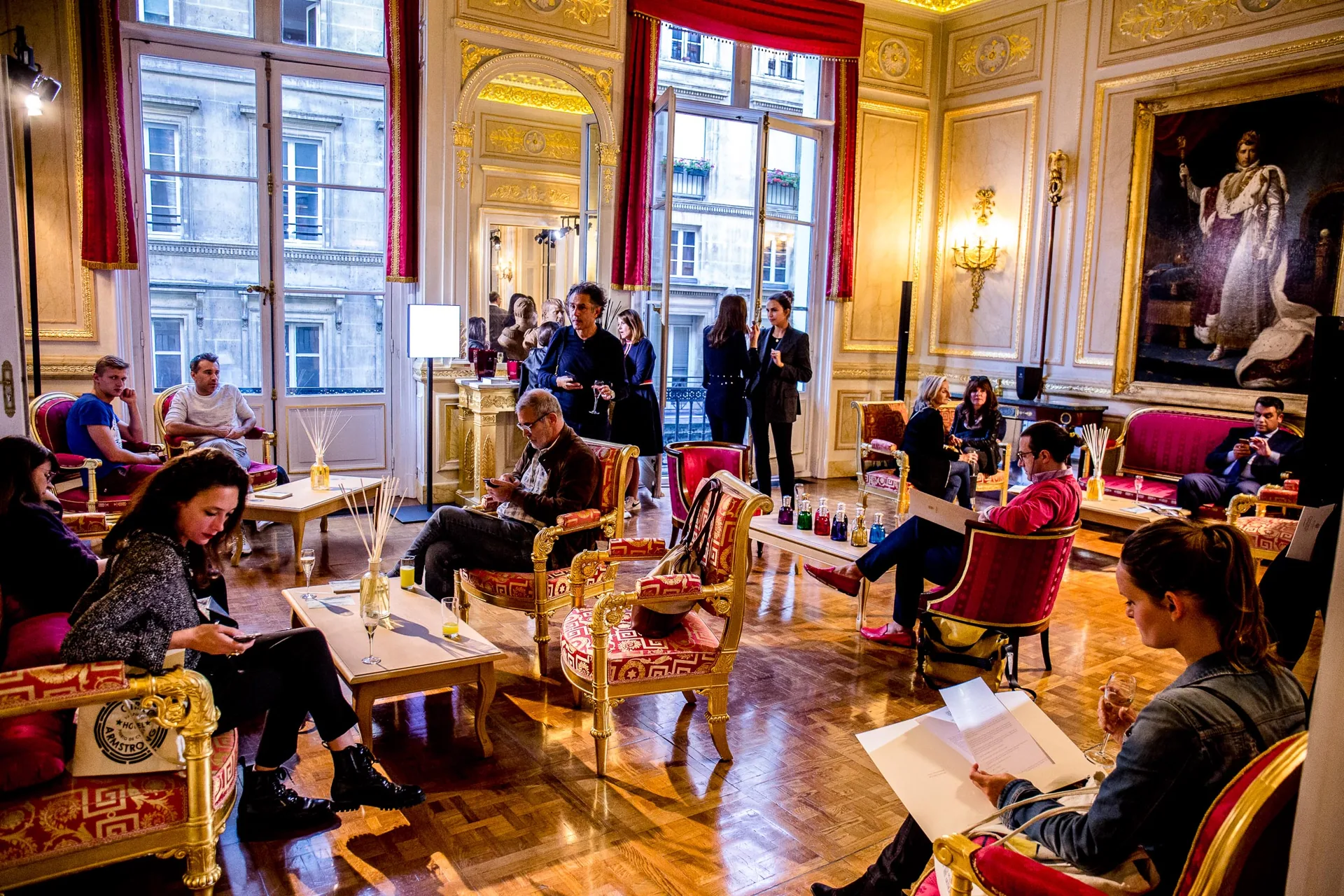 Vue de la présentation presse DR Franjes au Palais Vivienne – H.stories