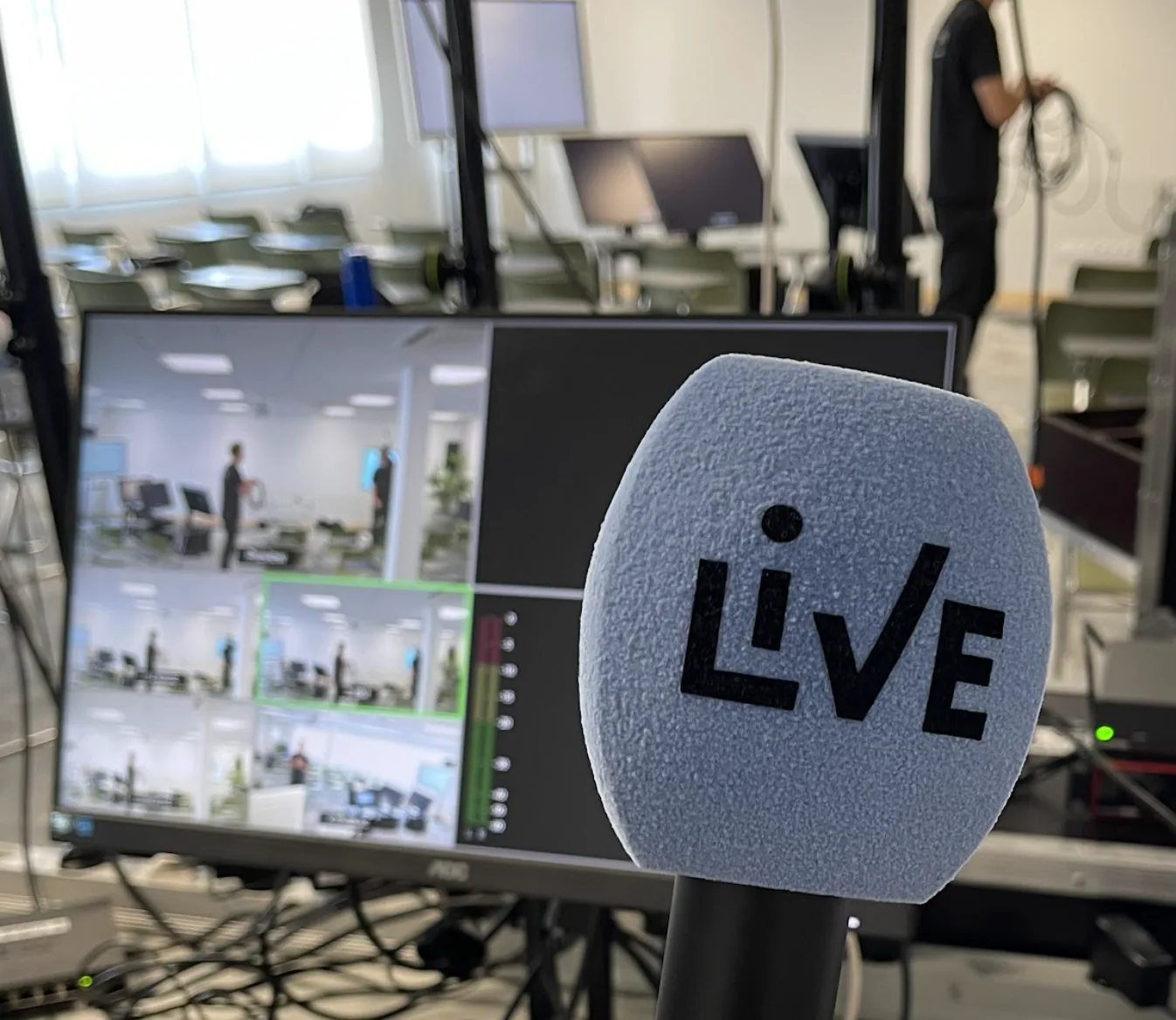 Live Streaming avec Emmanuel Macron à Paris, organisé par H.stories.
