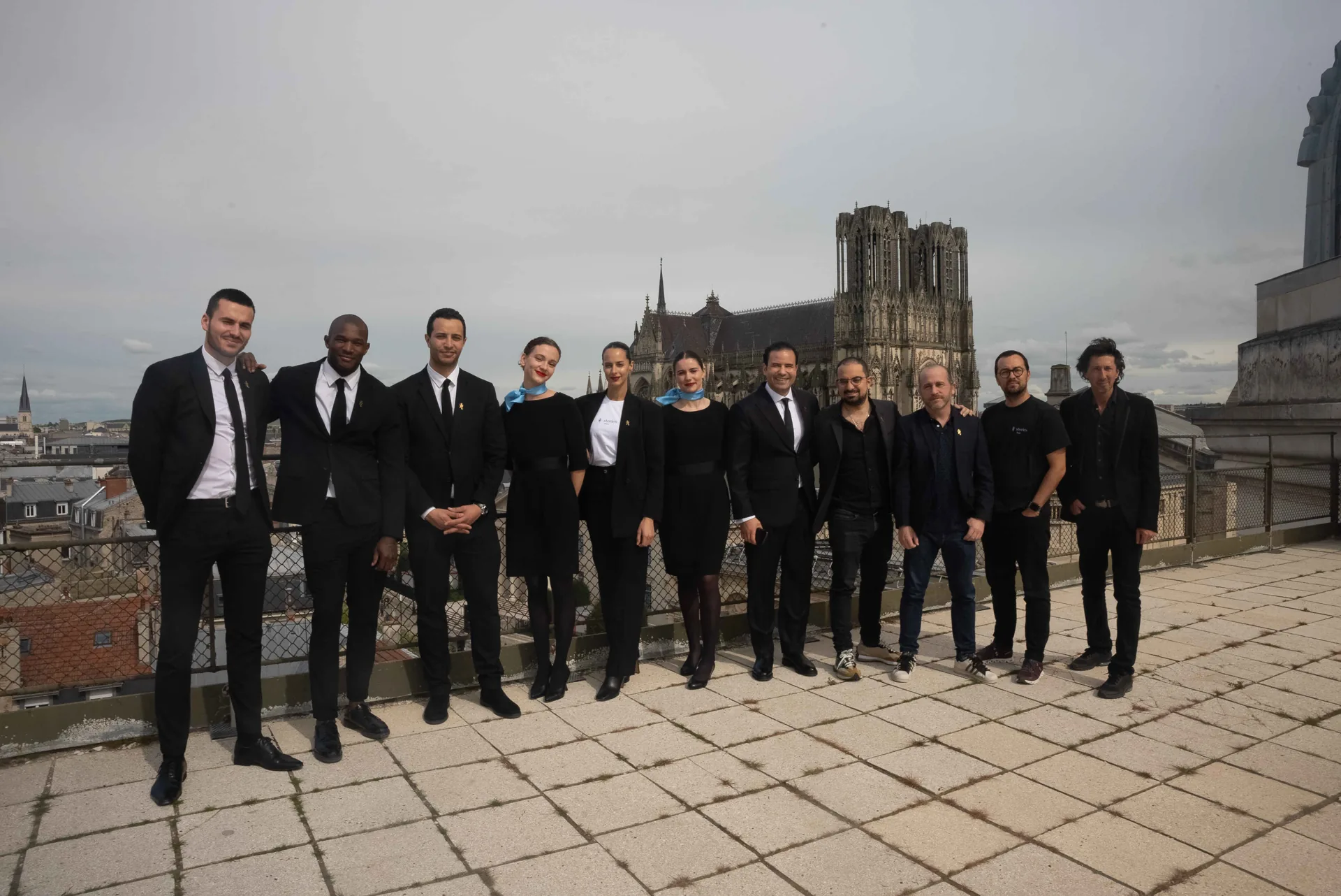 Inauguration du campus LIVE à Reims avec Bernard Arnault et Brigitte Macron, organisée par H.stories.
