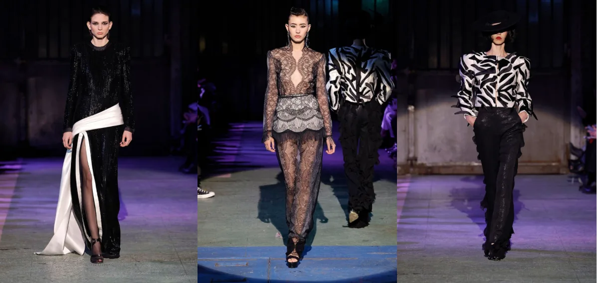 Défilé Haute Couture SS24 de Ronald van der Kemp à Paris, conçu par H.stories au Consulat Voltaire.