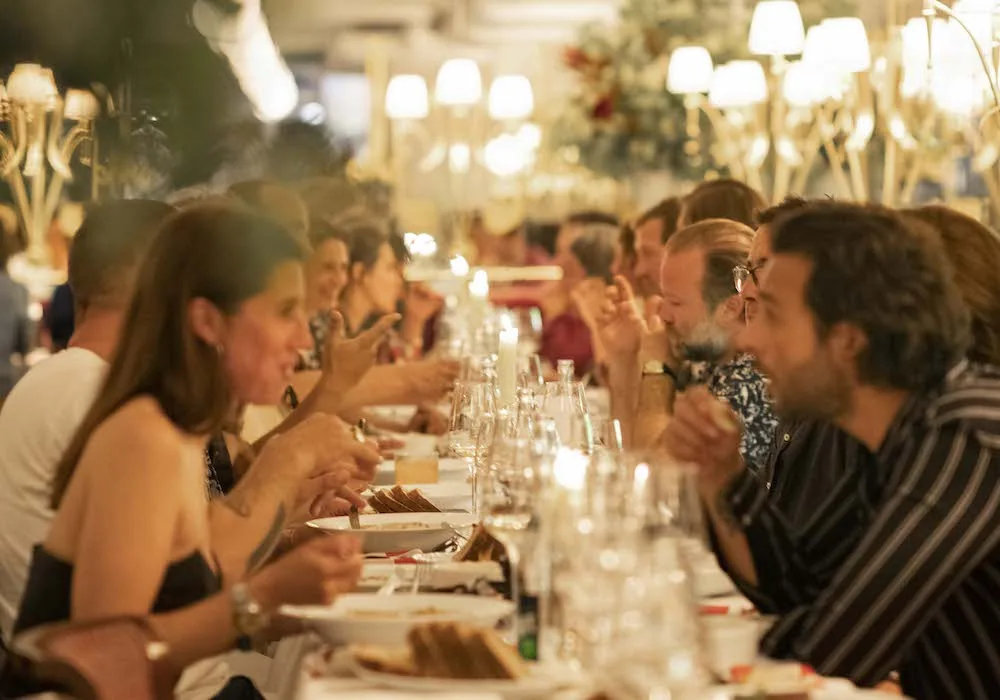 Dîner de lancement de la campagne Persol "The Drive Within" organisé par H.stories, avec un photocall moto de flat track de Dimitri Coste, avec des tenues collector, et la présence de Pedro Winter, Alexandre Grynszpan, Gaia Weiss, Vassili Schneider, et Marlon Magnée.