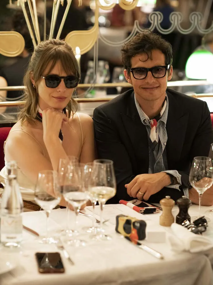 Dîner de lancement de la campagne Persol "The Drive Within" organisé par H.stories, avec un photocall moto de flat track de Dimitri Coste, avec des tenues collector, et la présence de Pedro Winter, Alexandre Grynszpan, Gaia Weiss, Vassili Schneider, et Marlon Magnée.
