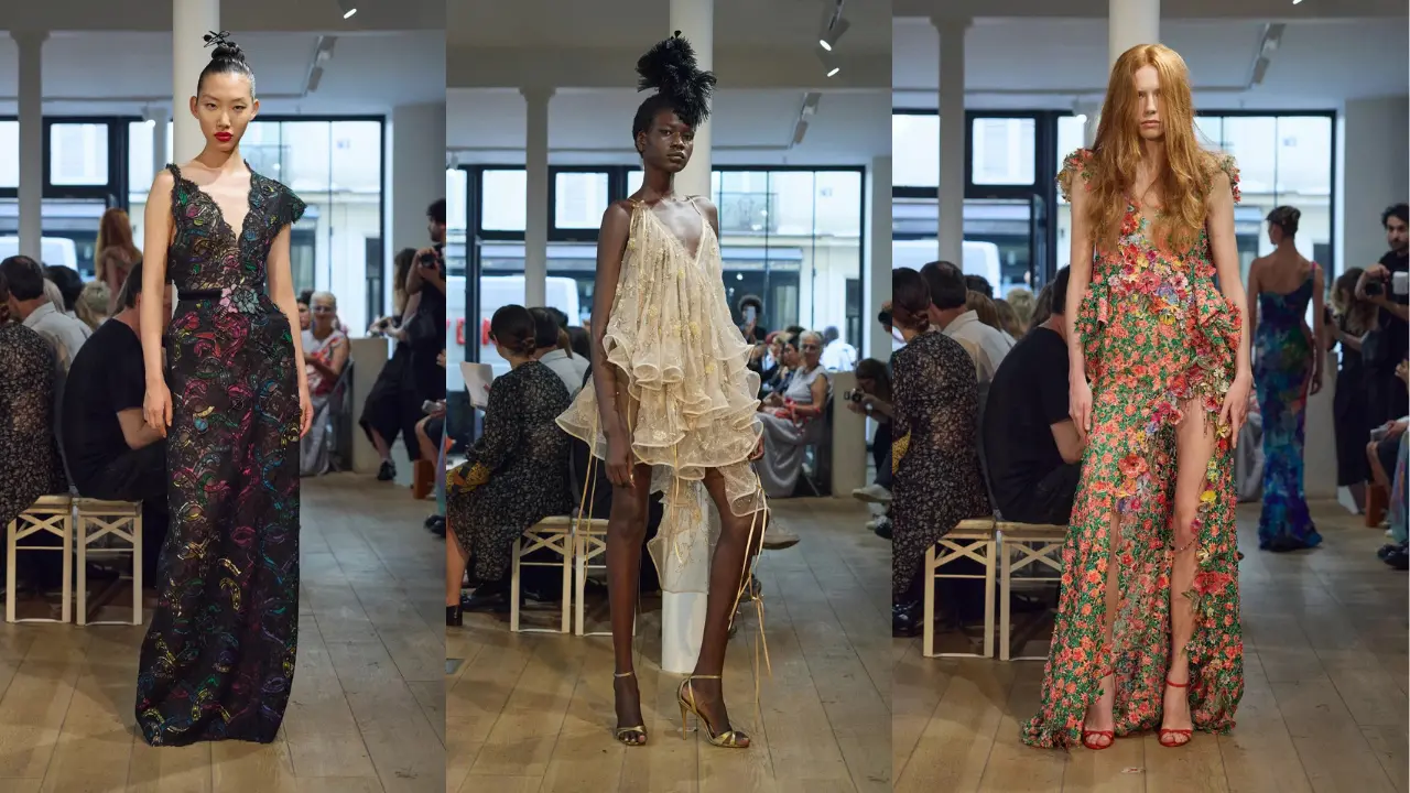 Défilé haute couture Ronald van der Kemp produit par H.stories à la Galerie Joseph, Paris