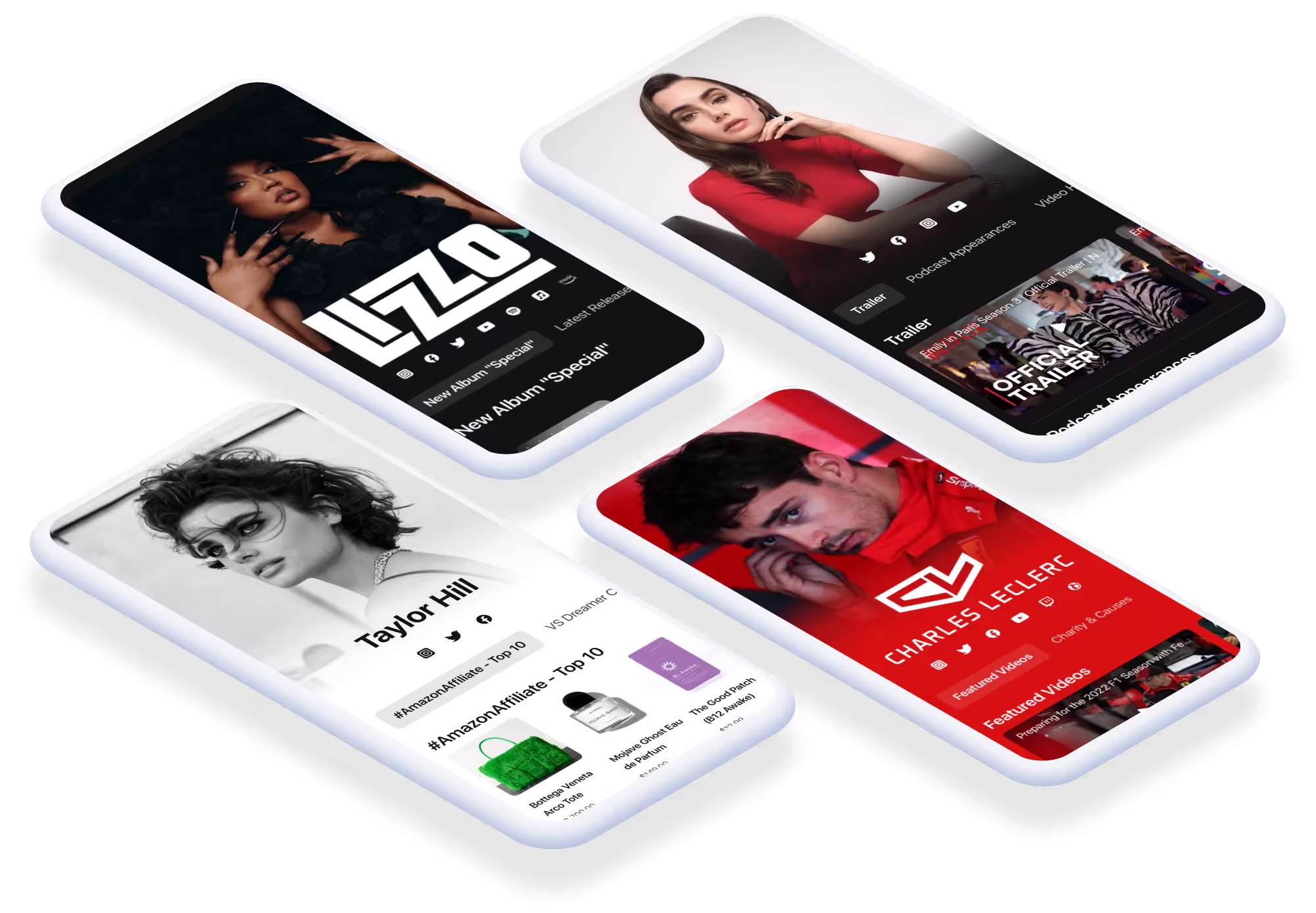 Screenshot of multiple Komi profiles