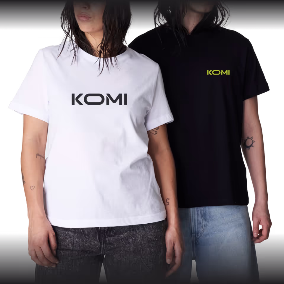 Photo of models wearing merch