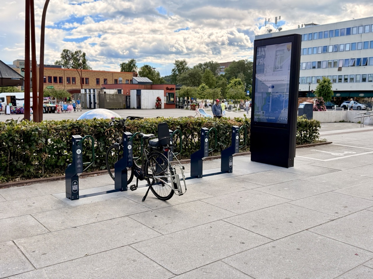 Trygg sykkelparkering åpnet i Sandefjord