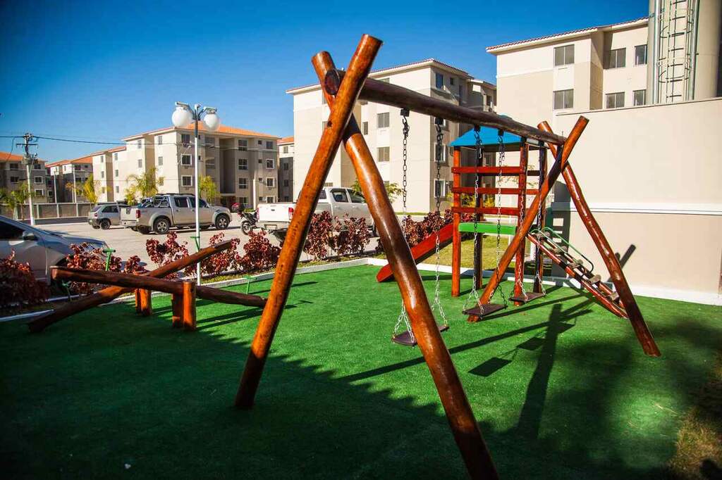 playground em área de lazer em condomínio