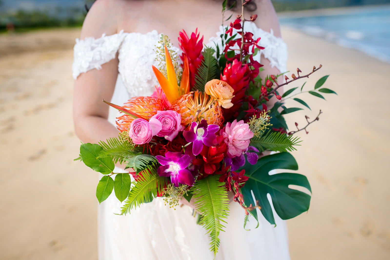 Bridal bouquet close up