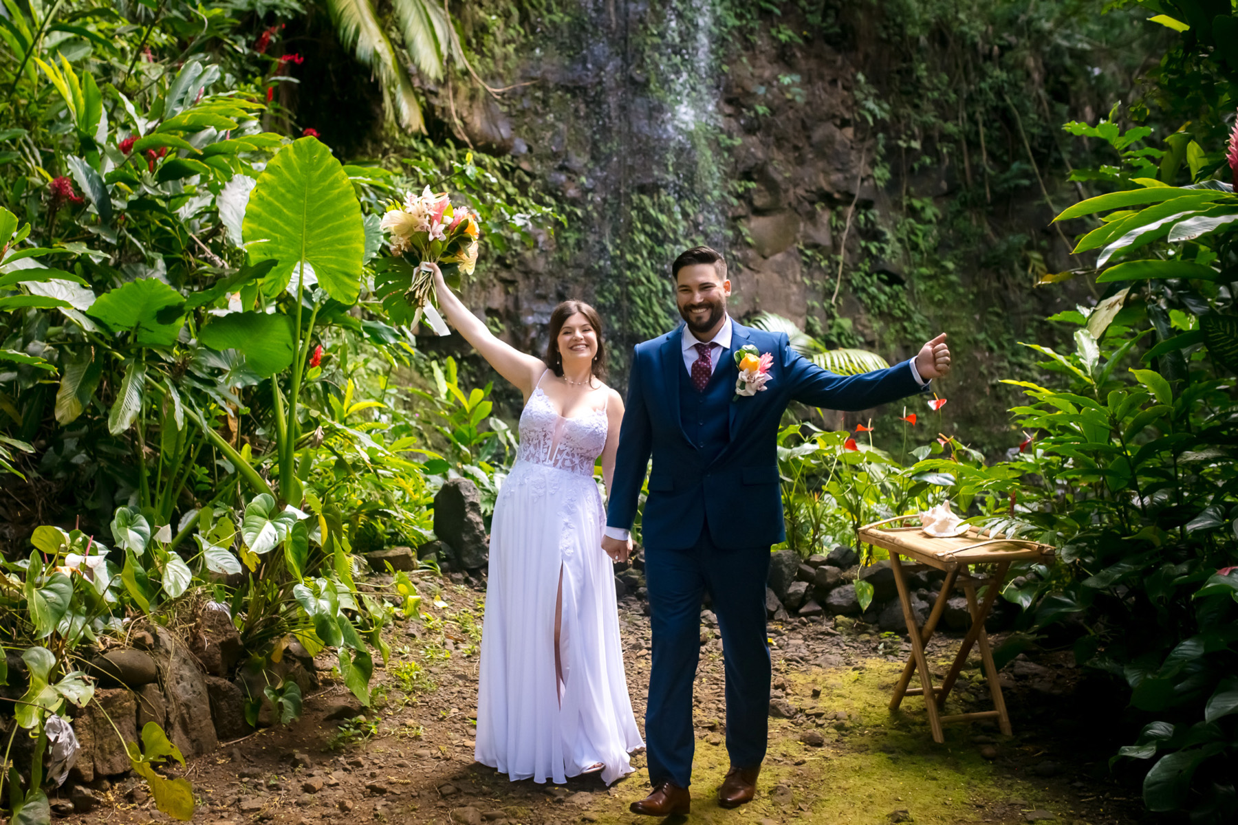 kauai waterfall wedding planner