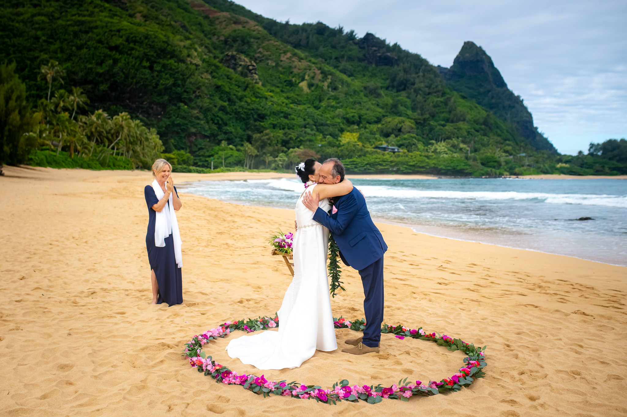 flower circle wedding officiant
