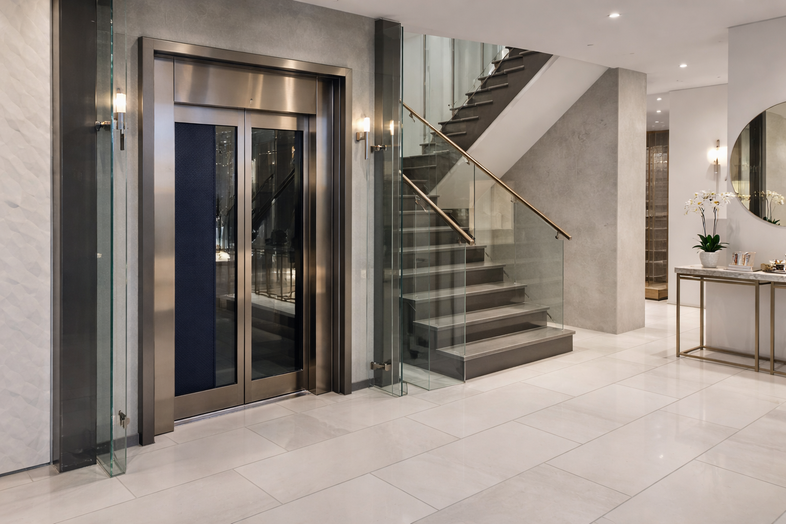 Public Cabin lift installed in a commercial space meeting the requirements of a DDA Platform Lift