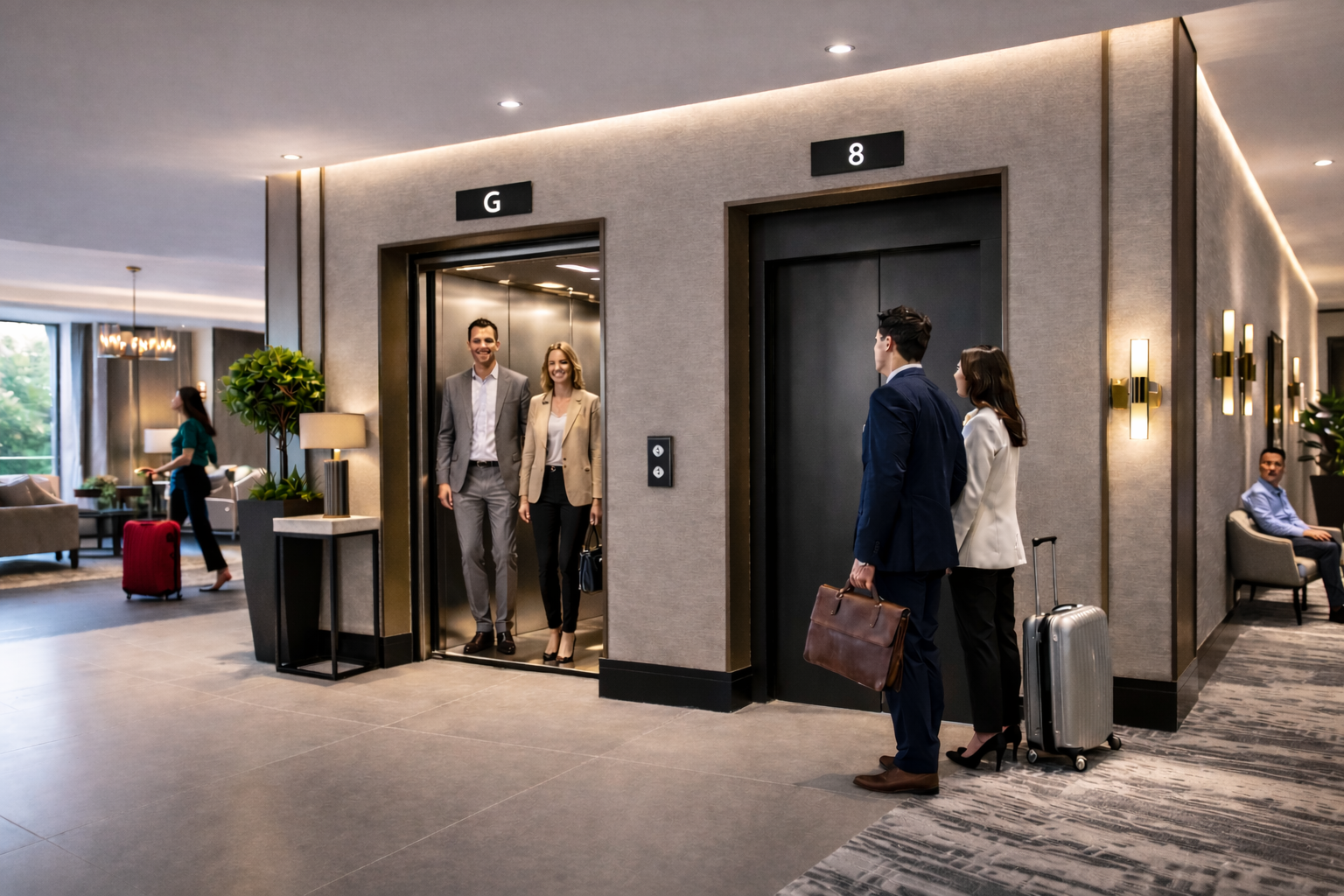 Keep Existing 21 person scenic glazed passenger lift sited in a supermarket