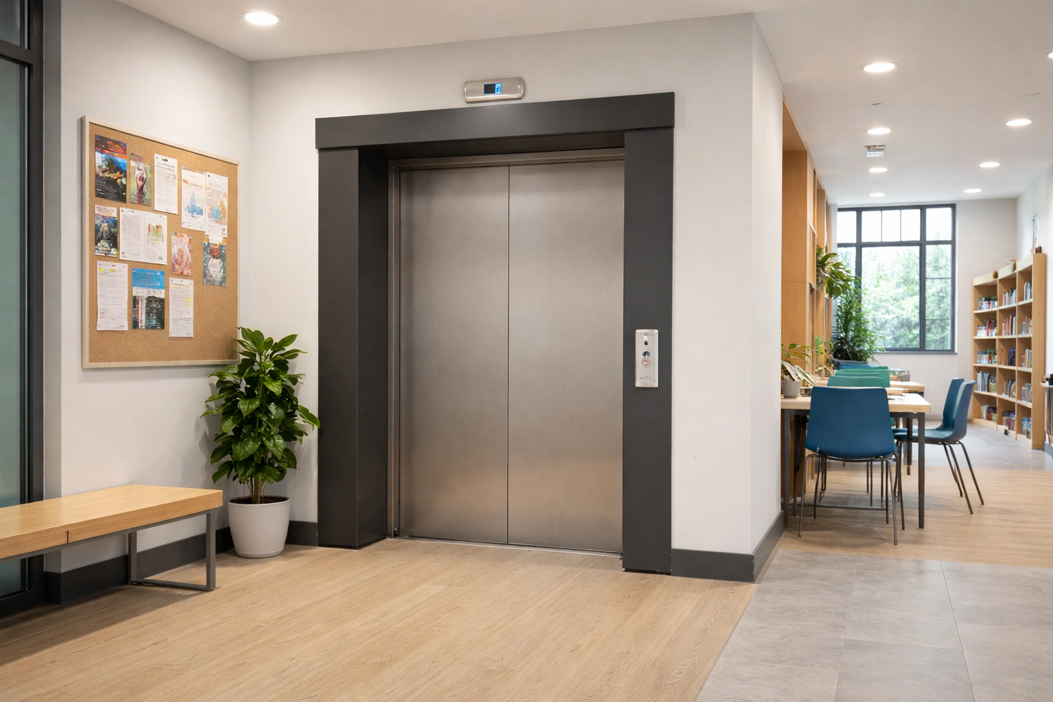 Lift in Primary School Library