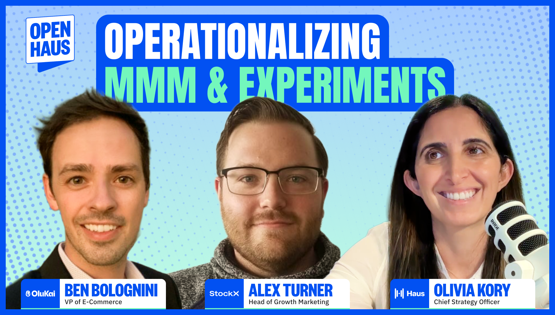 Operationalizing MMM and Experiments