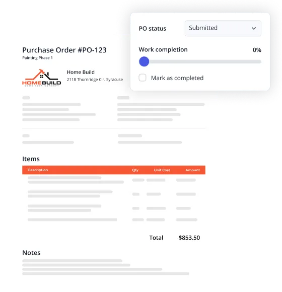 Purchase orders illustration