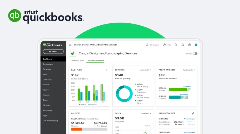 Quickbooks screenshot