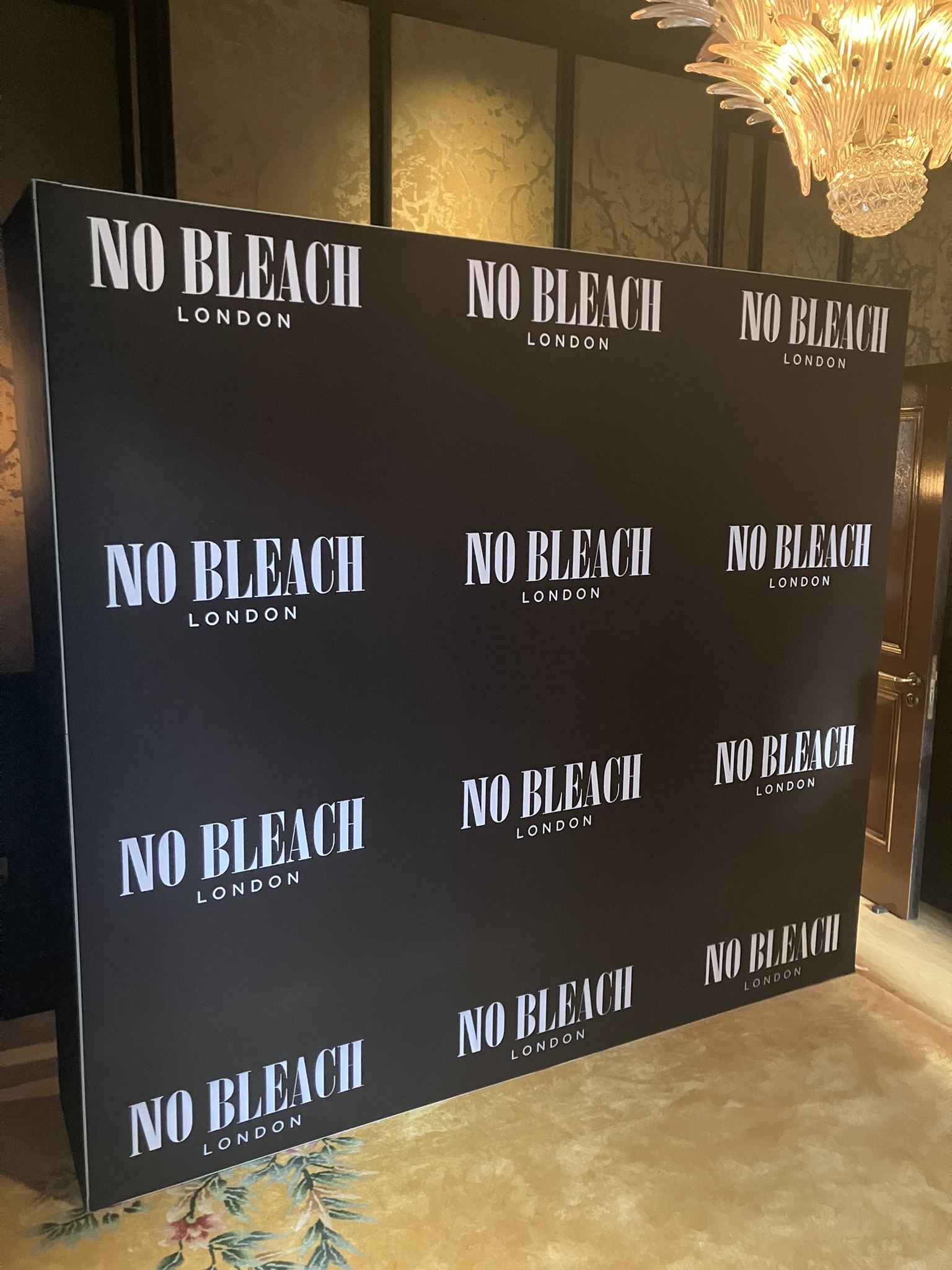 An example photo of our Step and Repeat Wall out on hire and a client event in London - Product Example Photo 16