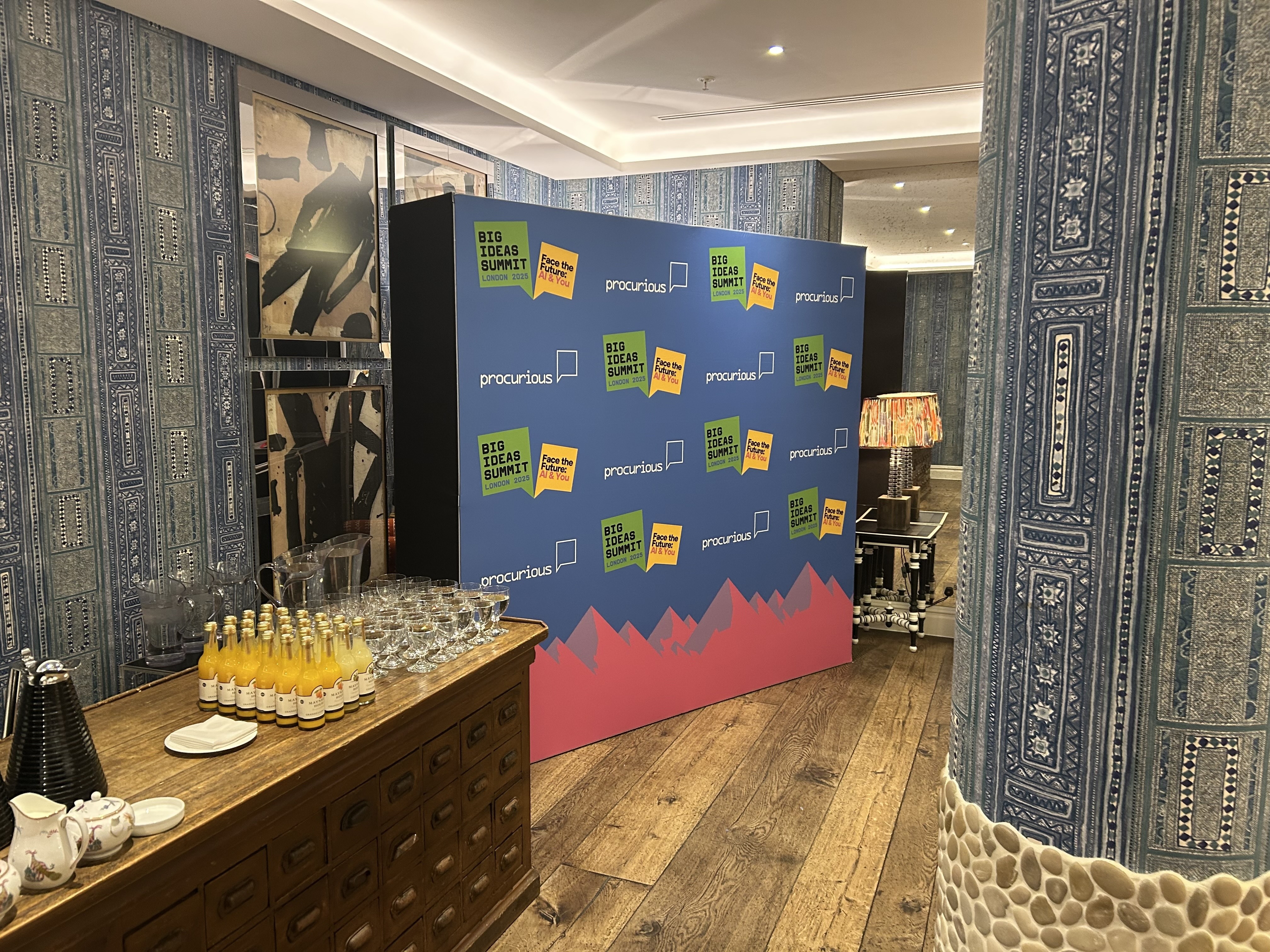 Event Backdrop at the Soho Hotel London Cinema