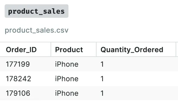 Csv support screenshot