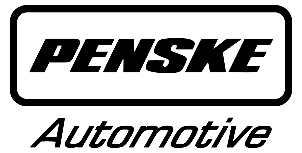 Penske Automotive logo with bold uppercase PENSKE inside a rounded rectangle and the word Automotive below.