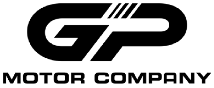 GP Motors logo in black text.