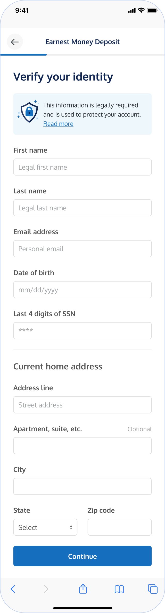 Step 5: Verify identity