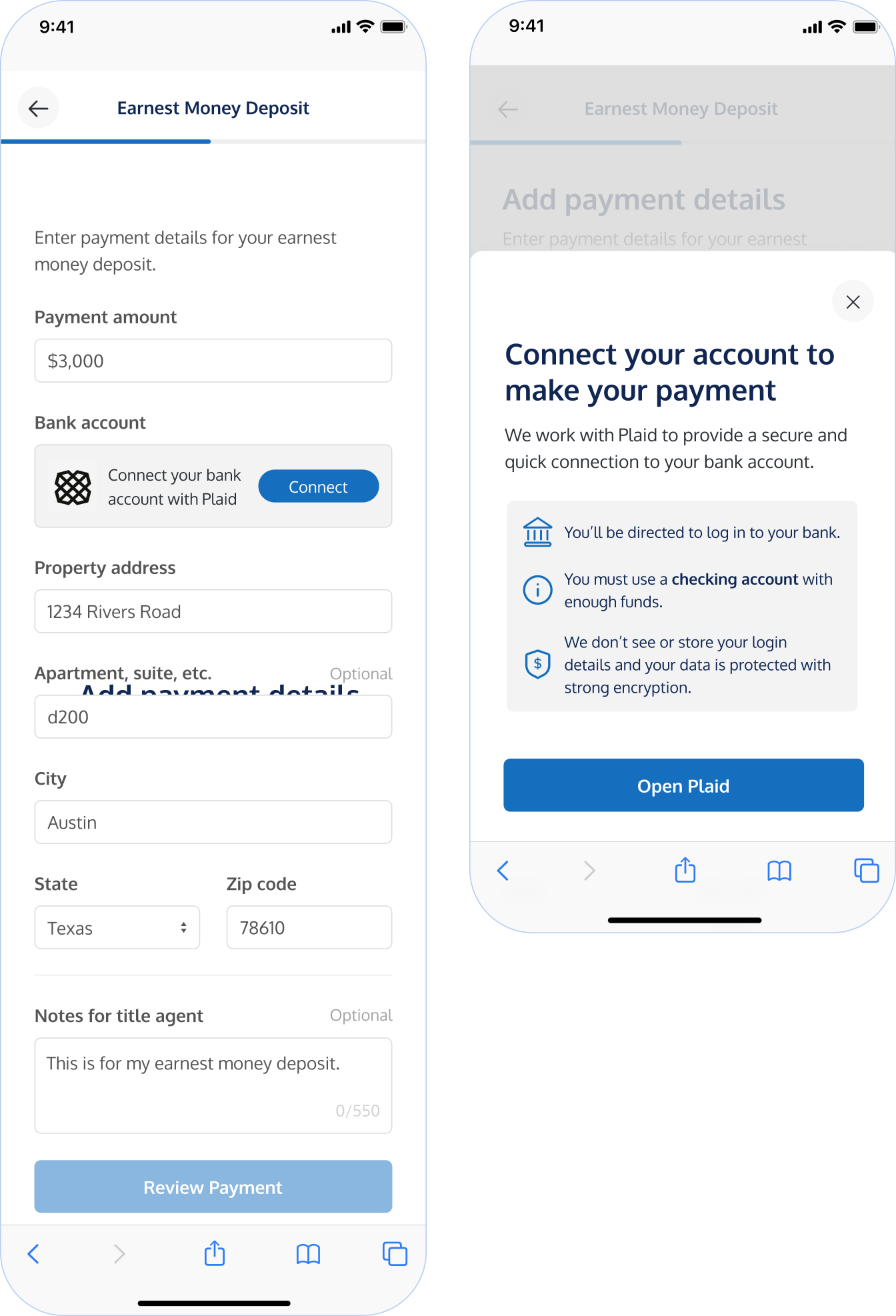 Step 6: Add payment details