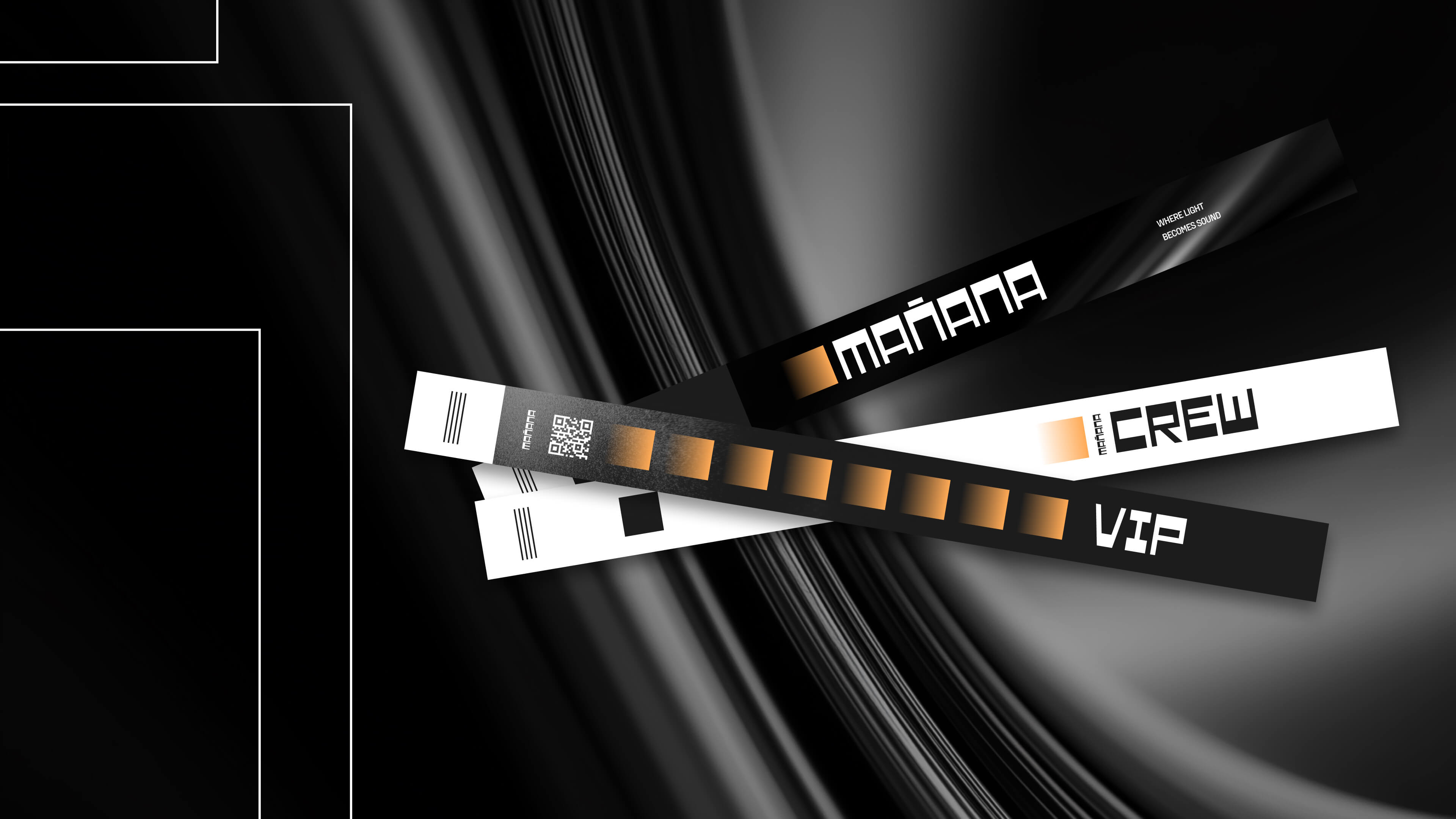 High-end brandbook showcasing the visual identity of an electronic music festival