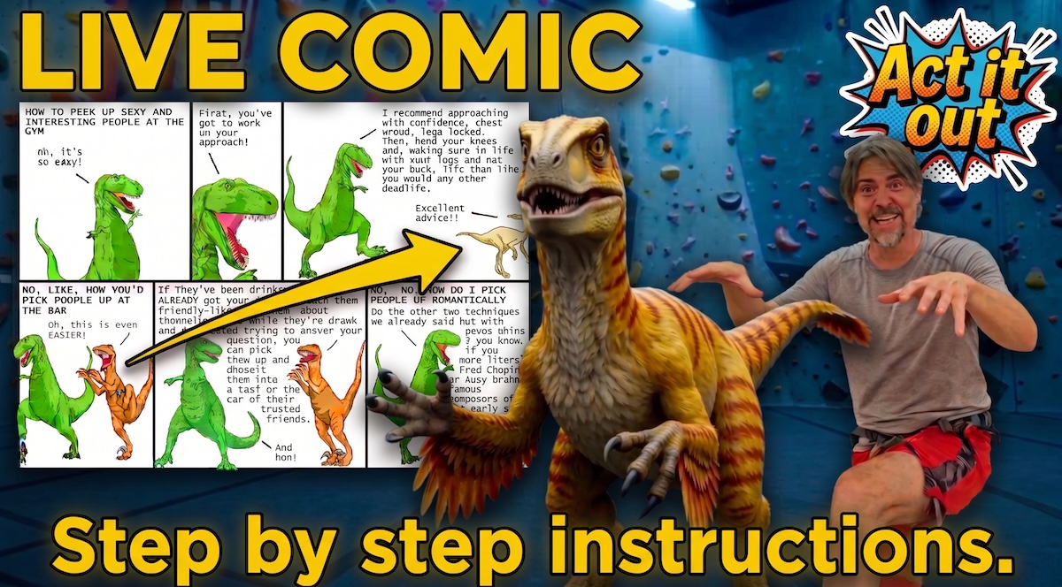 Acting meets internet comics