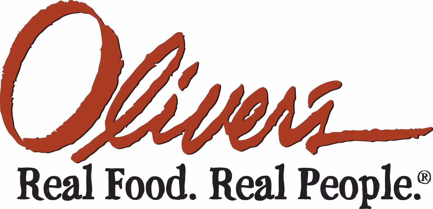 Olivers logo with the tagline Real Food. Real People.