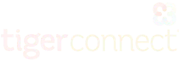 TigerConnect company logo with stylized 'tiger' in bold and digital-style flower icon.