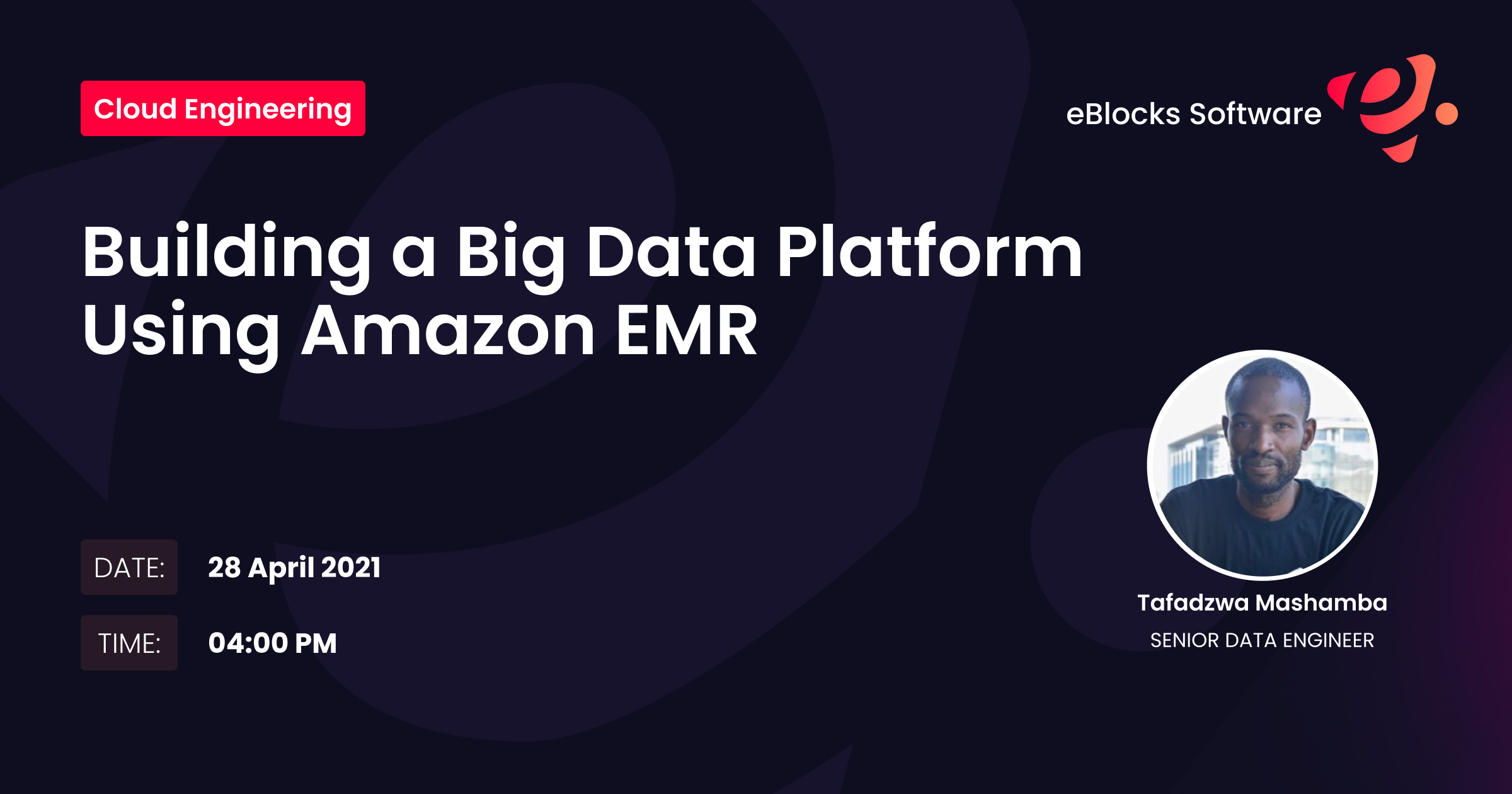 Building a Big Data Platform Using Amazon EMR — webinar cover