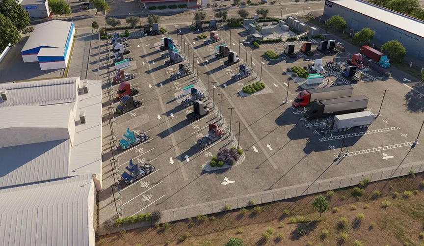 EV Realty lands $75M to expand electric truck charging in California