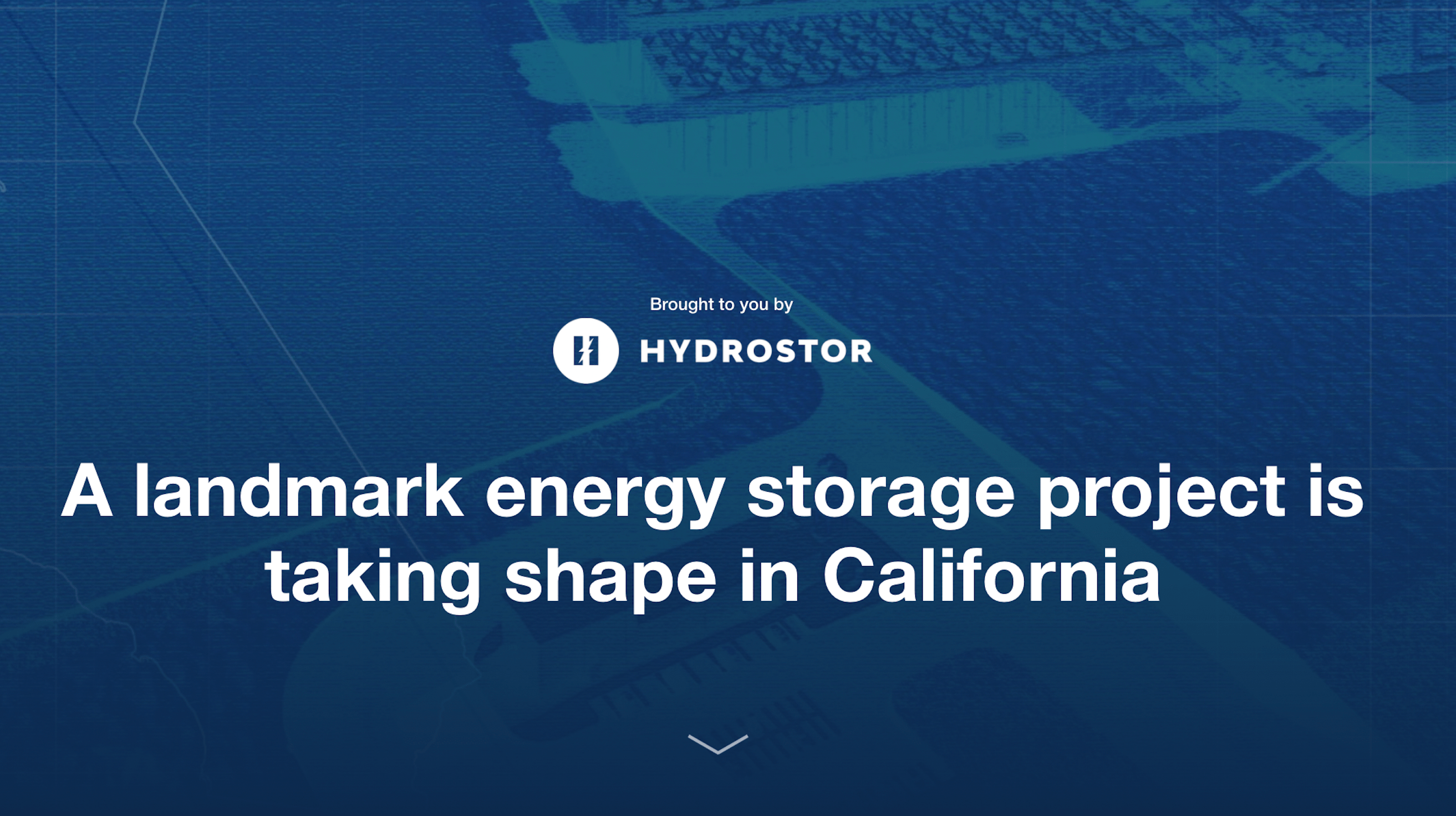 A landmark energy storage project is taking shape in California