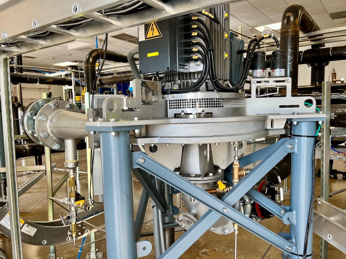 Mechanical equipment inside a building